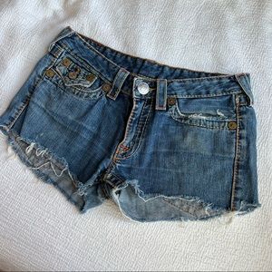 Hudson jeans low rise cutoff shorts